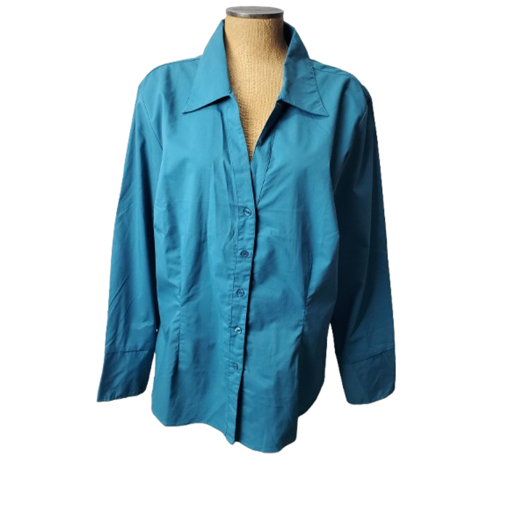 Ashley Stewart women's blue shirt size 22